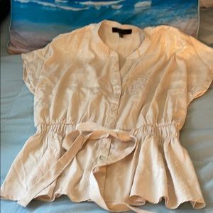Cream colored blouse